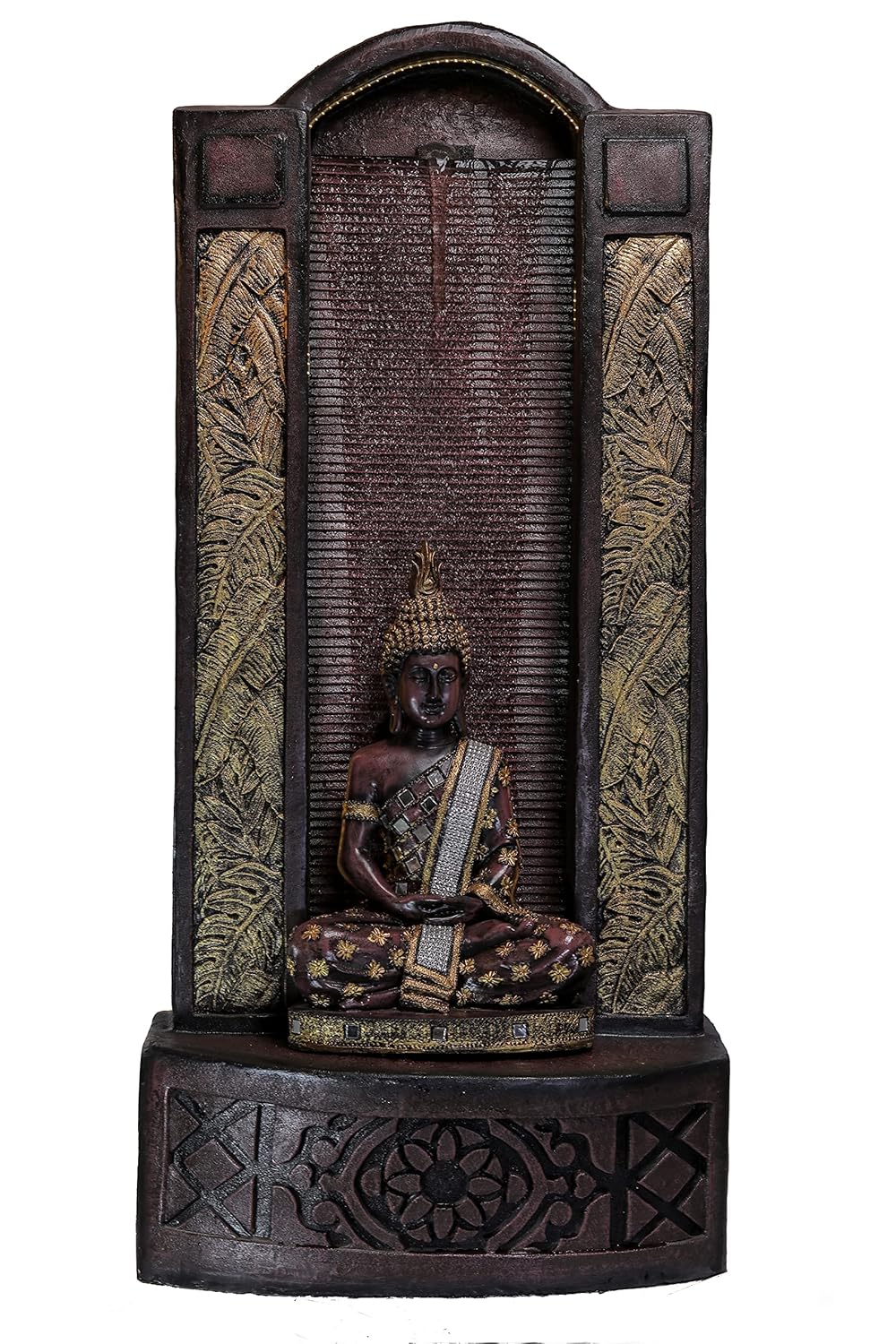 Slate Buddha 4ft Water Fountain for Home, Indoor Big Size Fountain, Garden, vastu