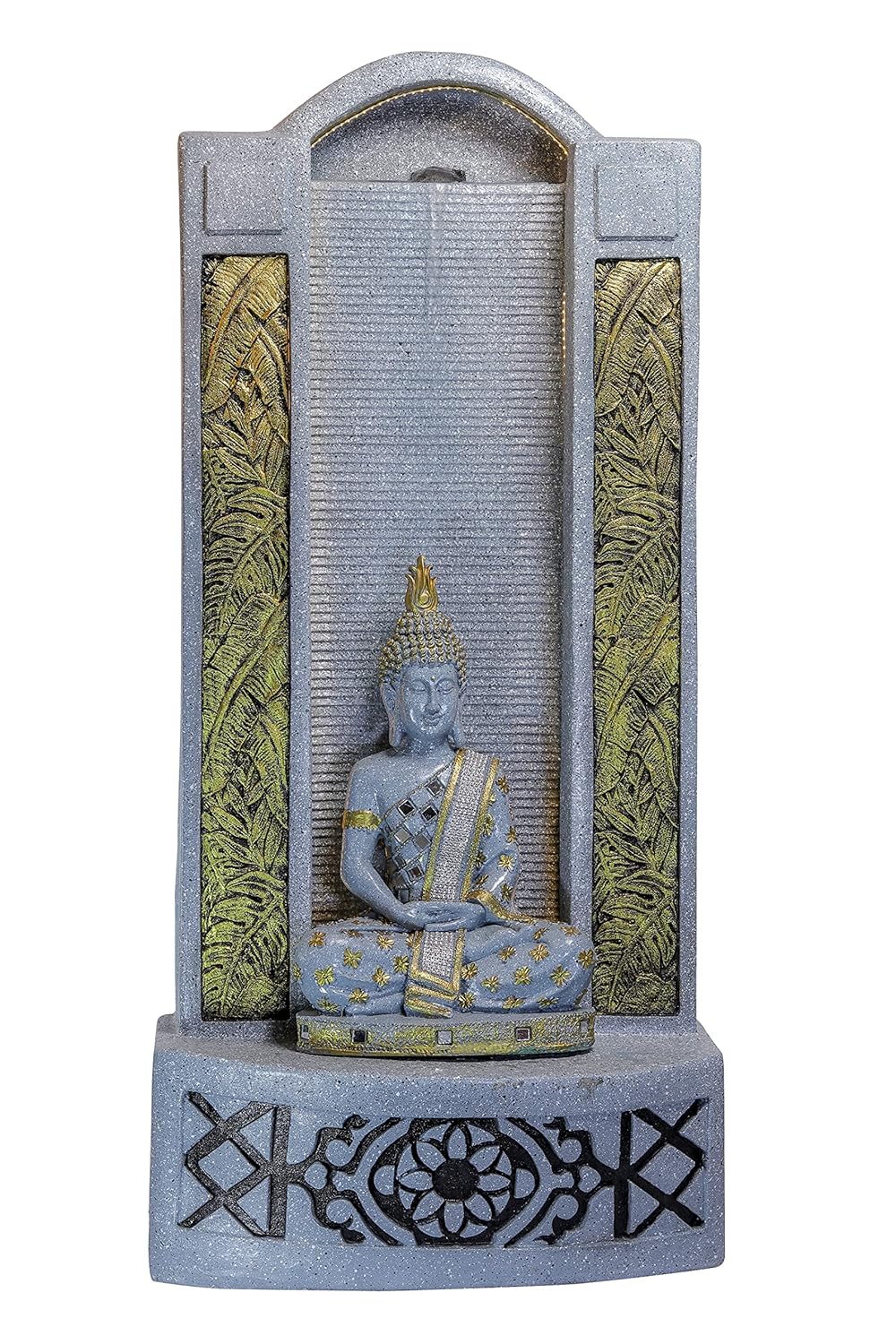Slate Buddha 4ft Water Fountain for Home, Indoor Big Size Fountain, Garden, vastu