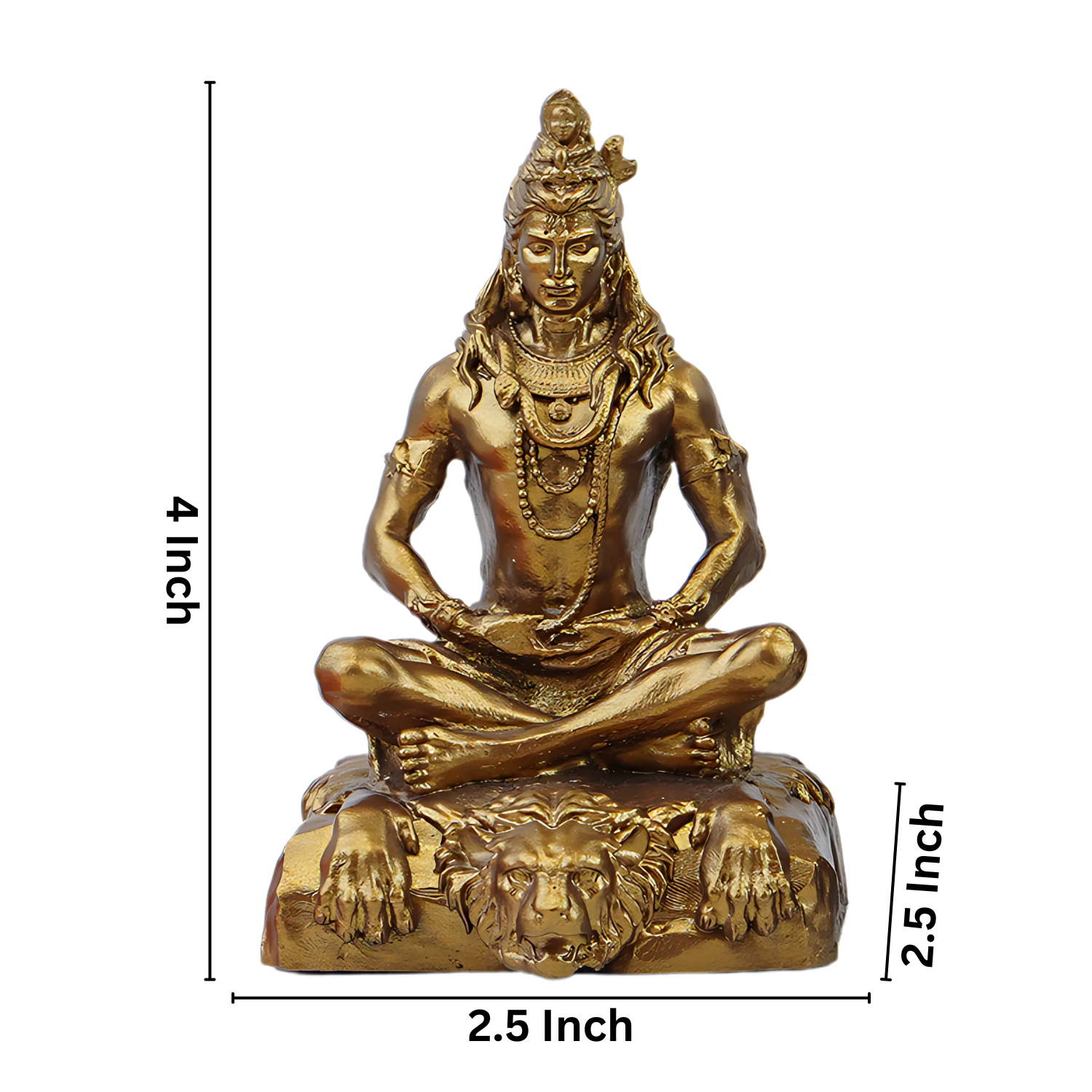 Decorative Lord Shiva Idol Showipece for Car deshboard, Office Table and Home Temple, Gift Item