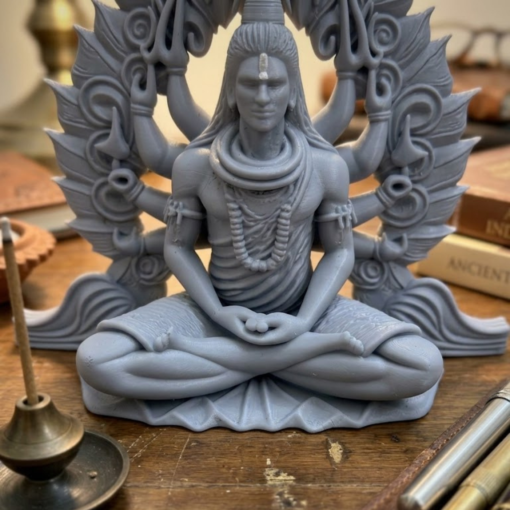 Lord Shiva 3D Idol Grey – Buy Online India – Expleasia