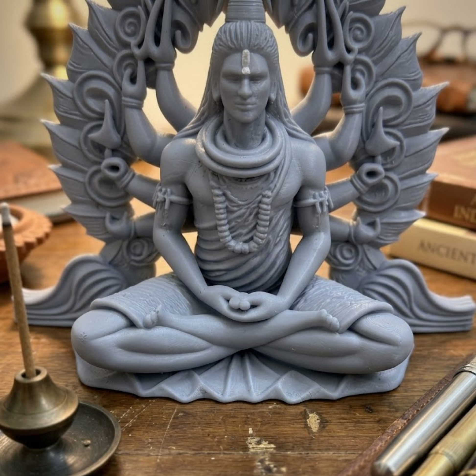 Lord Shiva 3D Idol Grey – Buy Online India – Expleasia