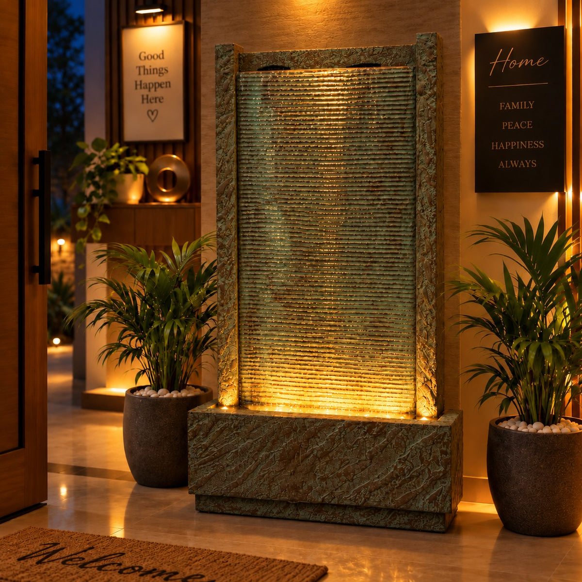 4ft River Slate Waterfall Fountain – Big Size | For Home & Vastu