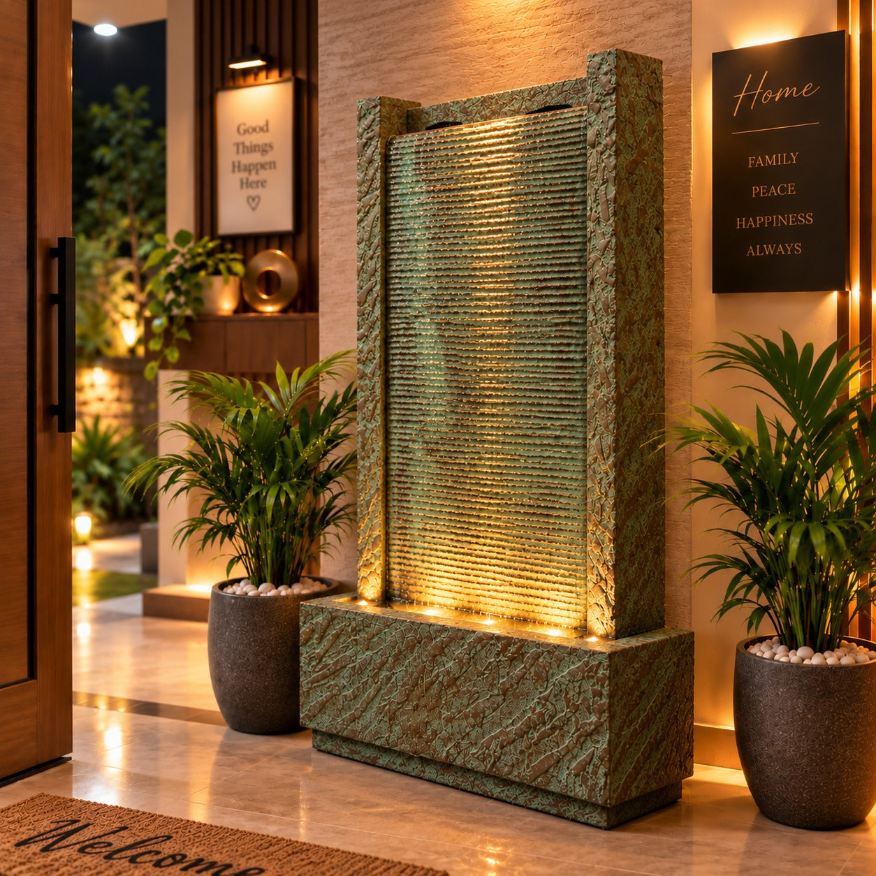 4ft River Slate Waterfall Fountain – Big Size | For Home & Vastu
