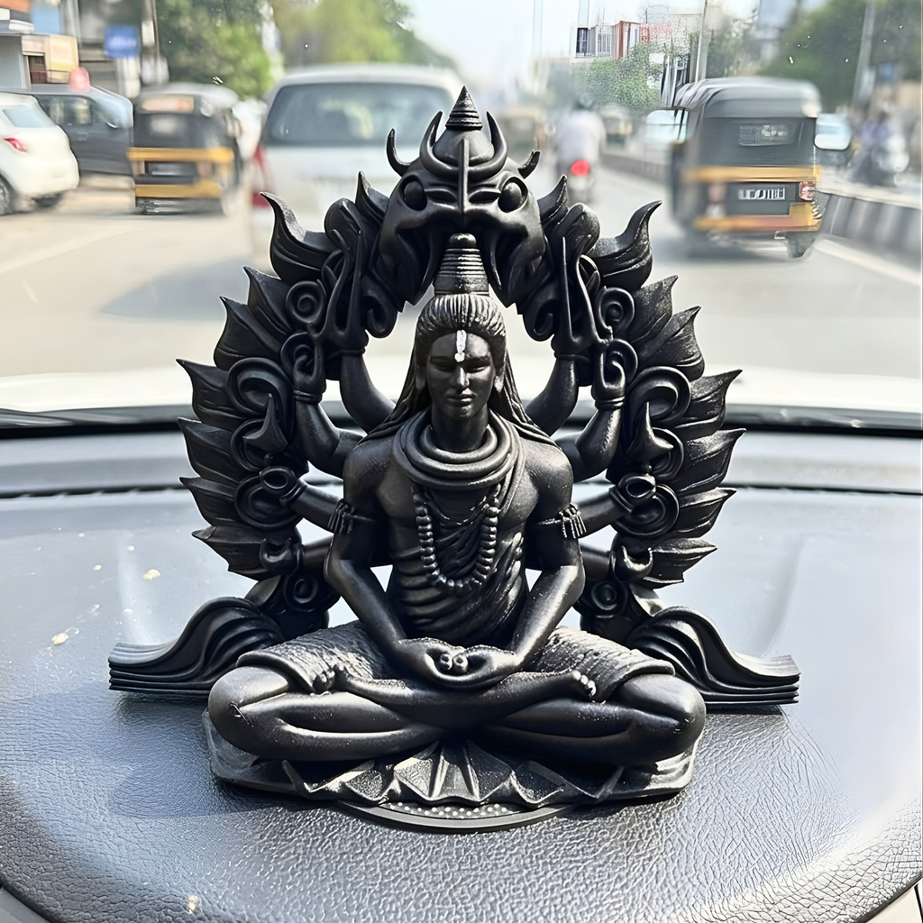 3D Printed Shiva Idol Black – Gifting – Expleasia India