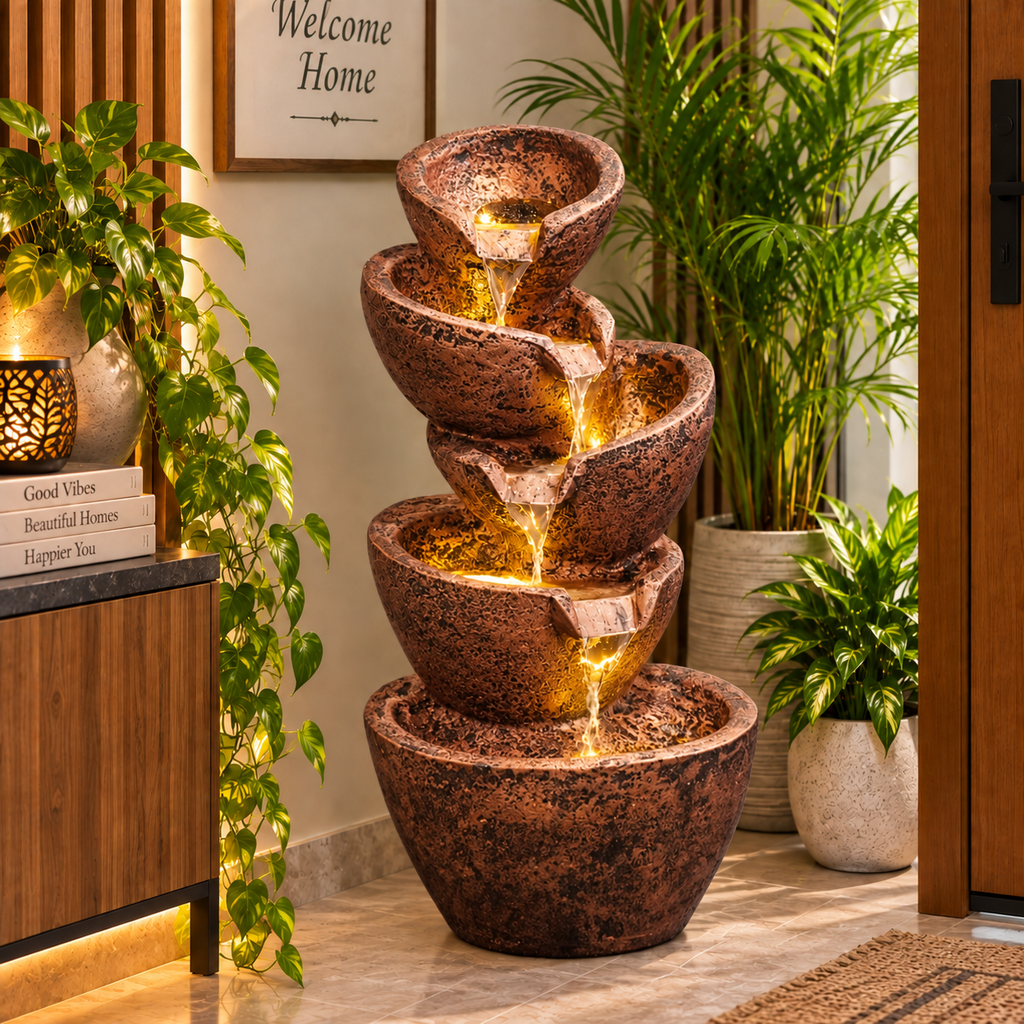 EXPLEASIA 5-tier Stacked Pot Water Fountain – product image 31