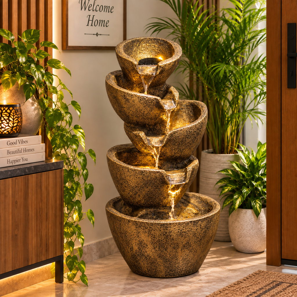 EXPLEASIA 5-tier Stacked Pot Water Fountain – product image 36