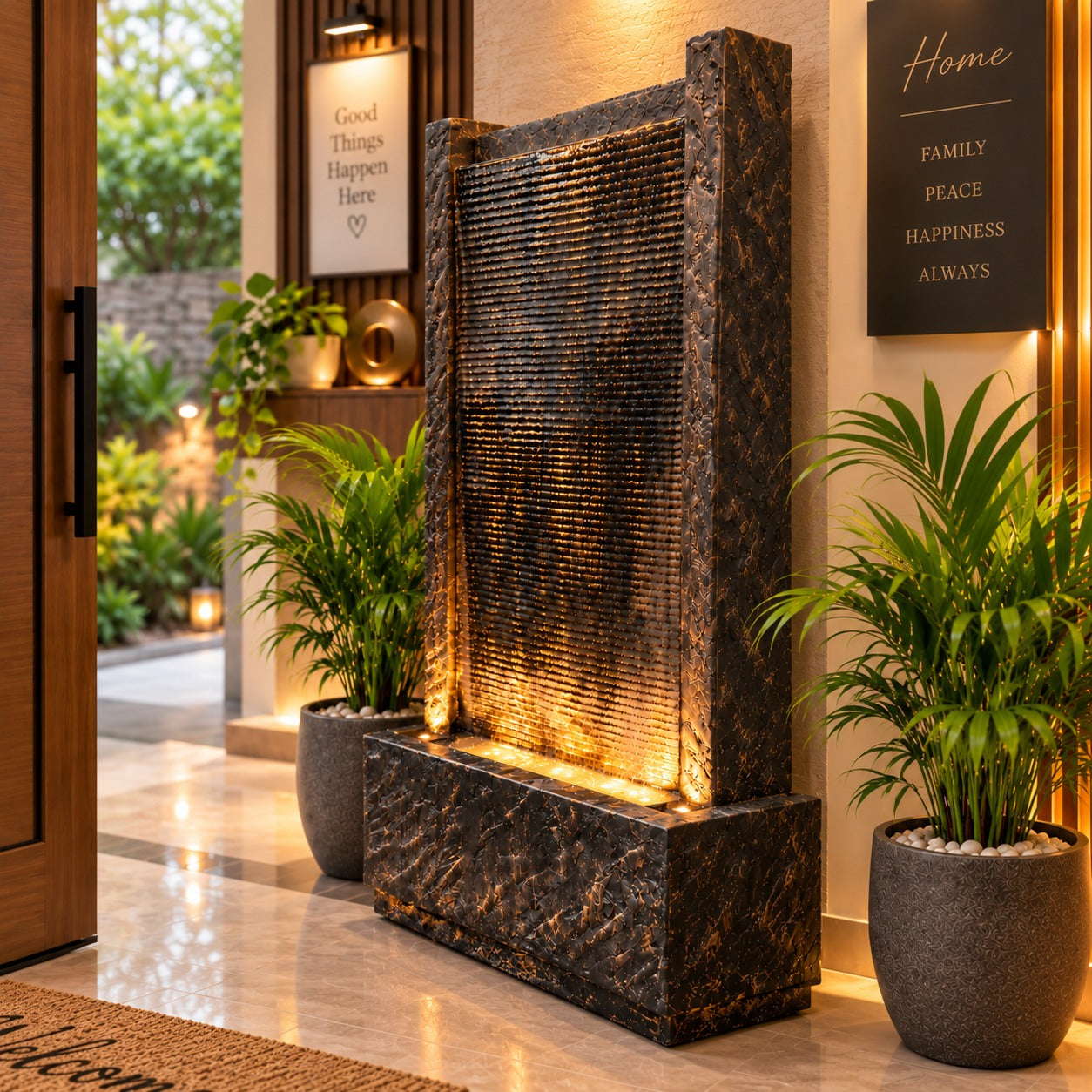4ft River Slate Waterfall Fountain – Big Size | For Home & Vastu