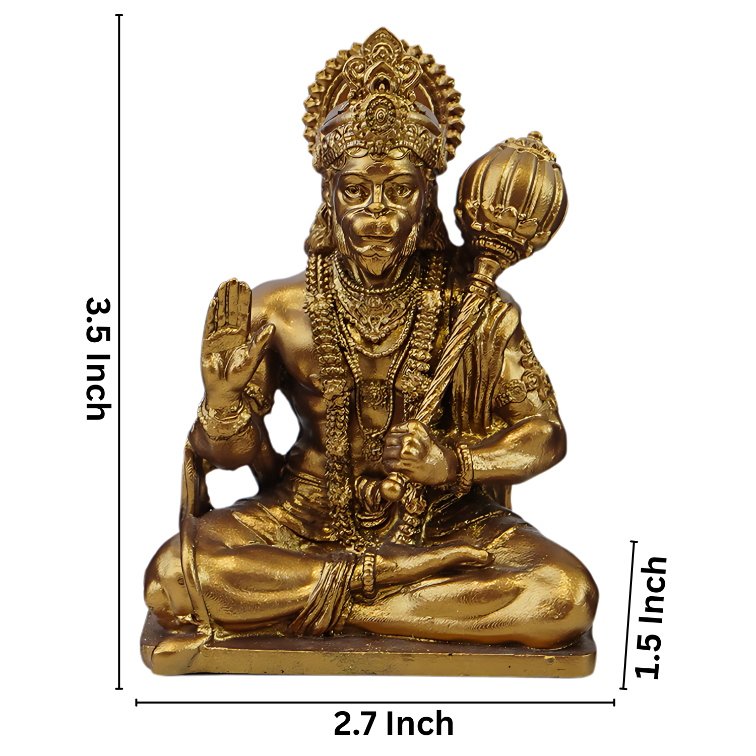 Decorative God Idol Showipece for Car deshboard, Office Table and Home Temple, Gift Item