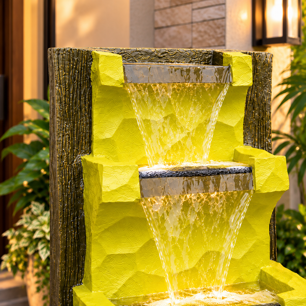 Large Wall Back Water Fountain for Home | EXPLEASIA