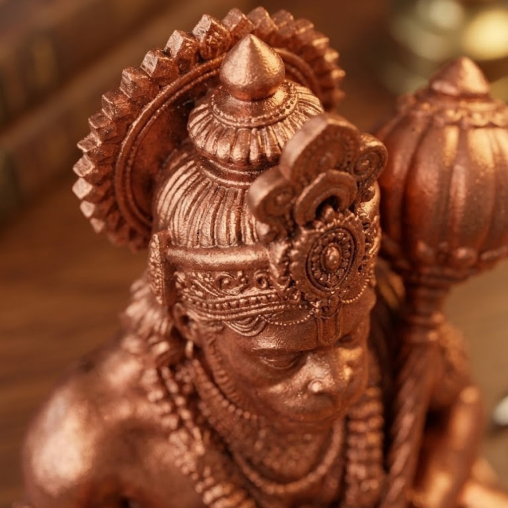 3D Printed Hanuman Idol – Intricate Detail – Car Dashboard