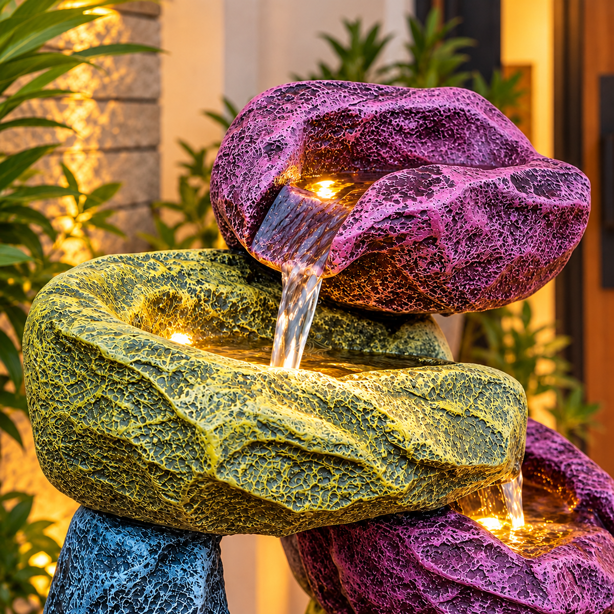 Resting Rock Water Fountain for Home | Indoor & Covered Outdoor