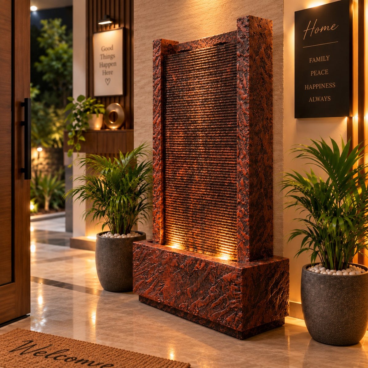 4ft River Slate Waterfall Fountain – Big Size | For Home & Vastu
