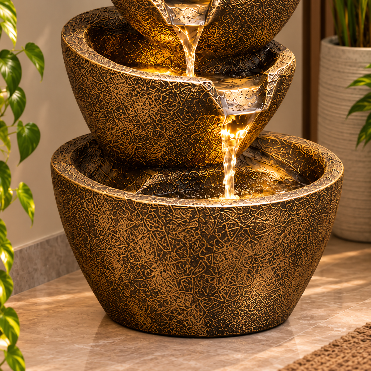 EXPLEASIA 5-tier Stacked Pot Water Fountain – product image 38