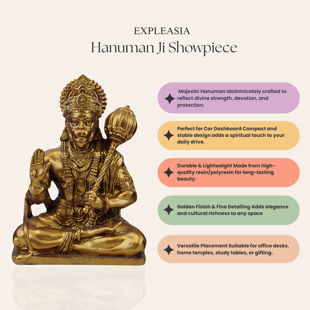 Decorative God Idol Showipece for Car deshboard, Office Table and Home Temple, Gift Item