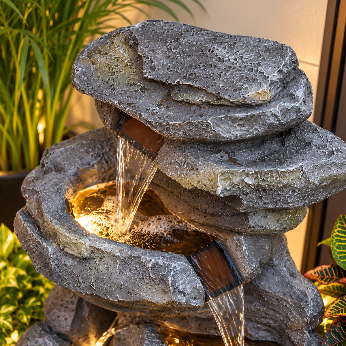 Rock Waterfall Fountain – Big Size | Indoor & Covered Outdoor Décor