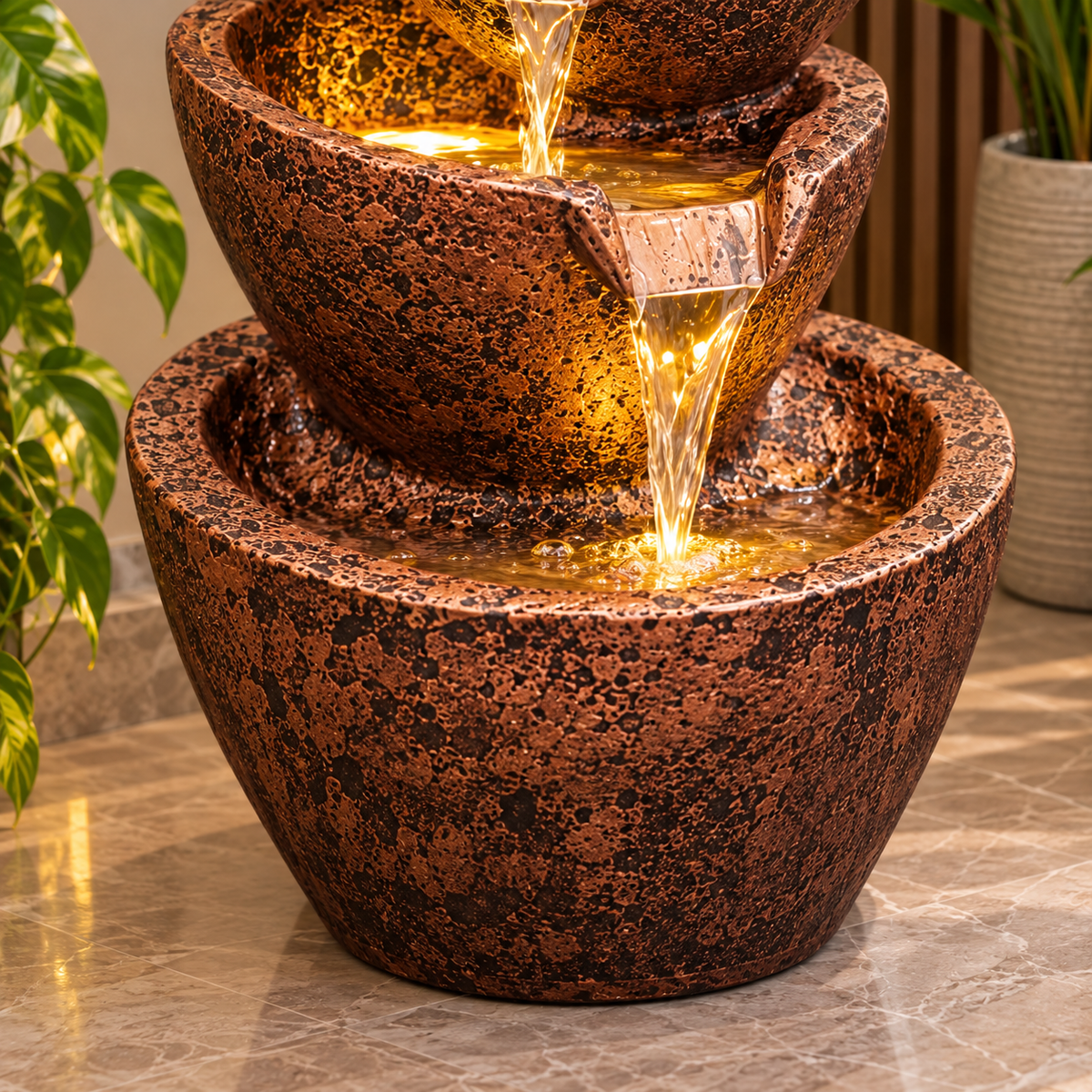 EXPLEASIA 5-tier Stacked Pot Water Fountain – product image 33