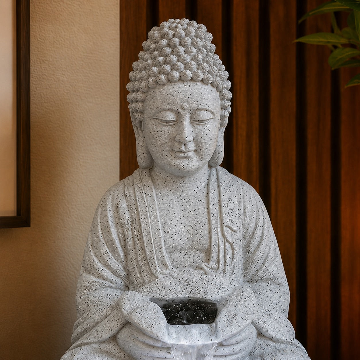 2ft Lotus Buddha Water Fountain for Serene Home & Office Decor