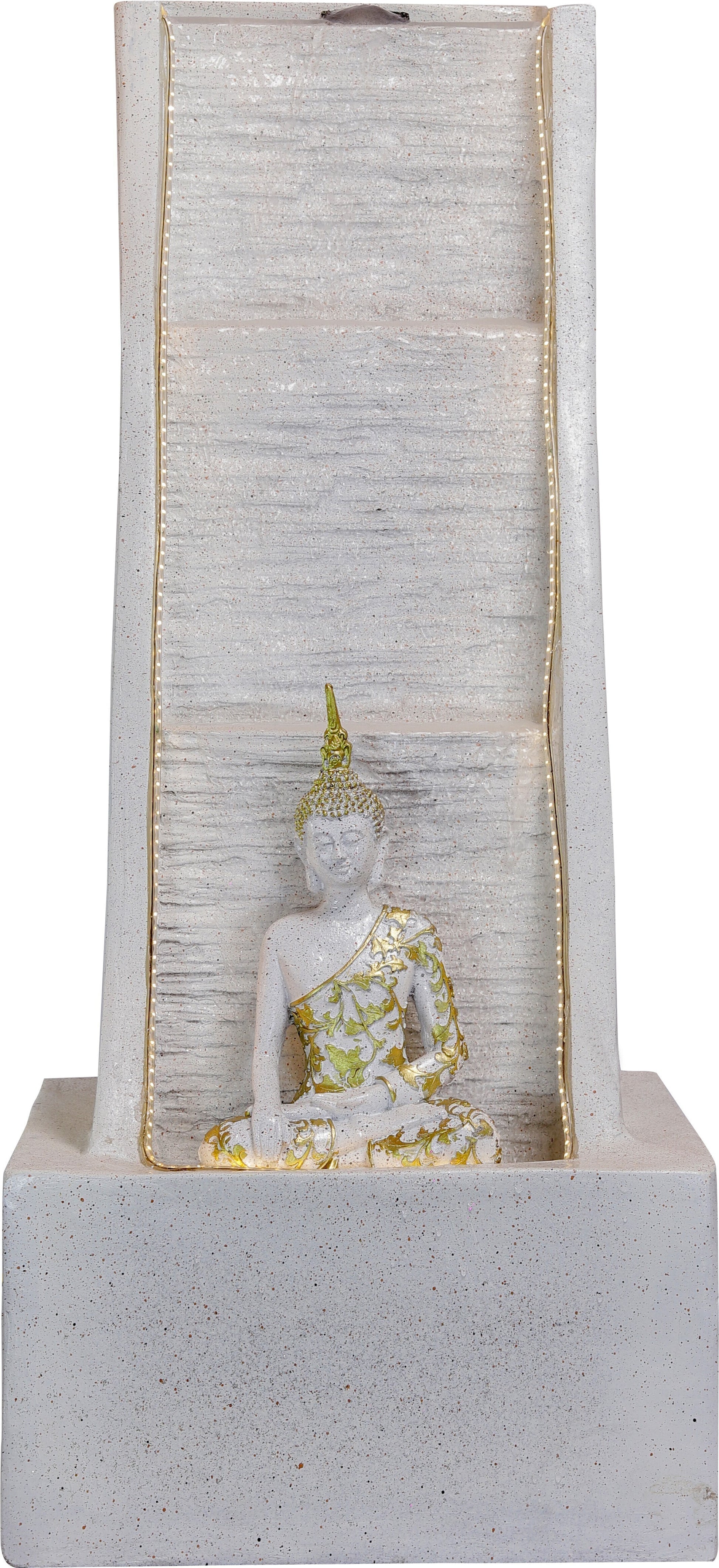 3 Step Slate Buddha Water Fountain for Home, Garden, Indoor Fountain Big Size, vastu, Buddha Water Fountain Indoor Home décor