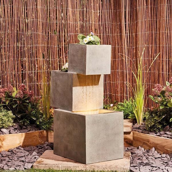 Serenity Shower Modern Planter Collection Water Fountain for Home, Garden, Offices, for Home vastu, Fountain for Home décor Waterfall