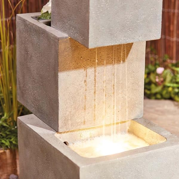 Serenity Shower Modern Planter Collection Water Fountain for Home, Garden, Offices, for Home vastu, Fountain for Home décor Waterfall
