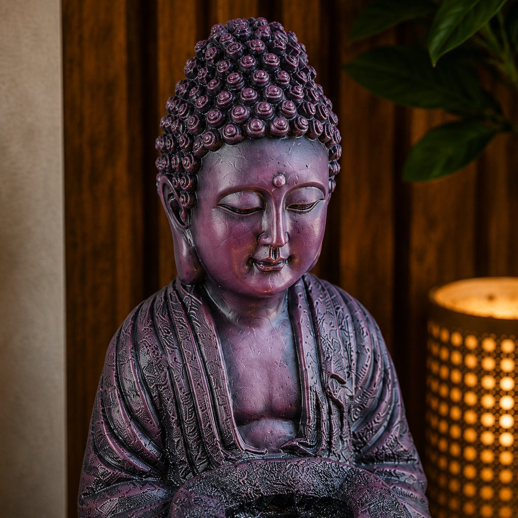 2ft Lotus Buddha Water Fountain for Serene Home & Office Decor