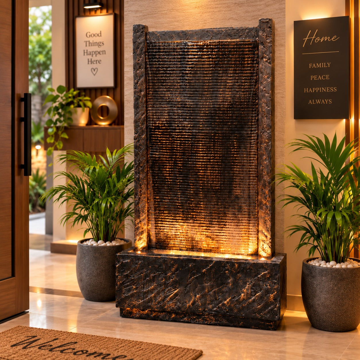4ft River Slate Waterfall Fountain – Big Size | For Home & Vastu