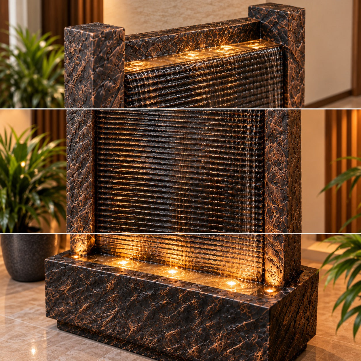 4ft River Slate Waterfall Fountain – Big Size | For Home & Vastu