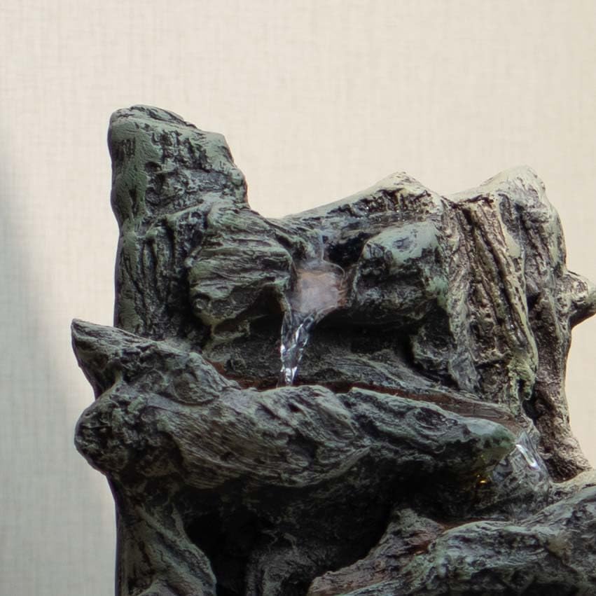 14 Inch Mini 3 Tier Rainforest Water Fountain for Home |Small Water Fountain for Living Room, Water Fountain for Home vastu, Fountain for Home décor Waterfall