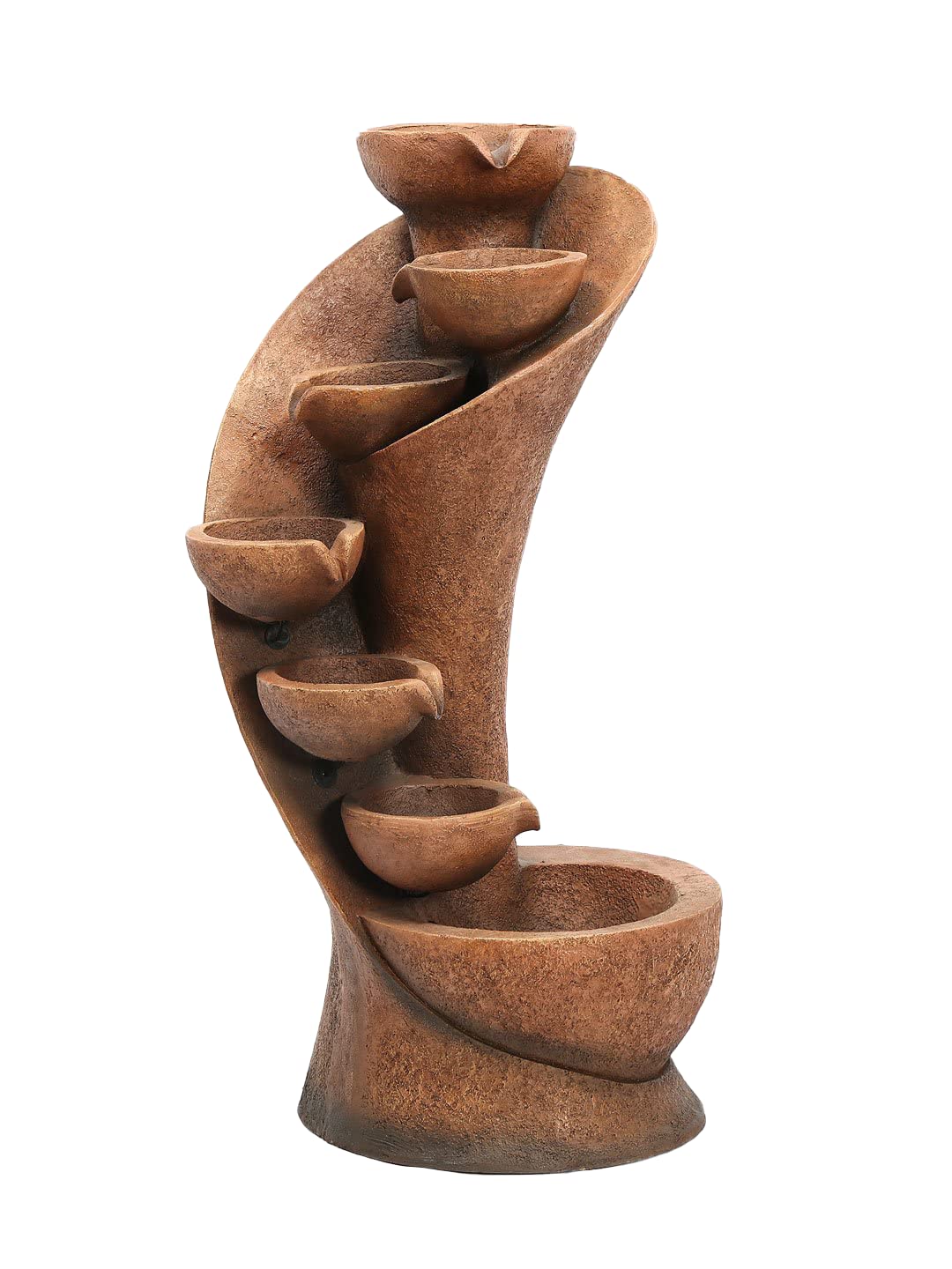 7 Stacked Chalice Water Fountain for Home, Water Fountain for Garden, Water Fountain for Living Room, Water Fountain for Home vastu, Fountain, Fountain for Home décor Waterfall