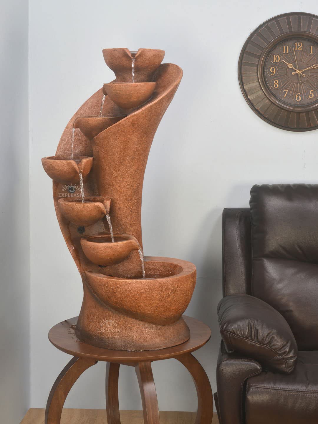 7 Stacked Chalice Water Fountain for Home, Water Fountain for Garden, Water Fountain for Living Room, Water Fountain for Home vastu, Fountain, Fountain for Home décor Waterfall