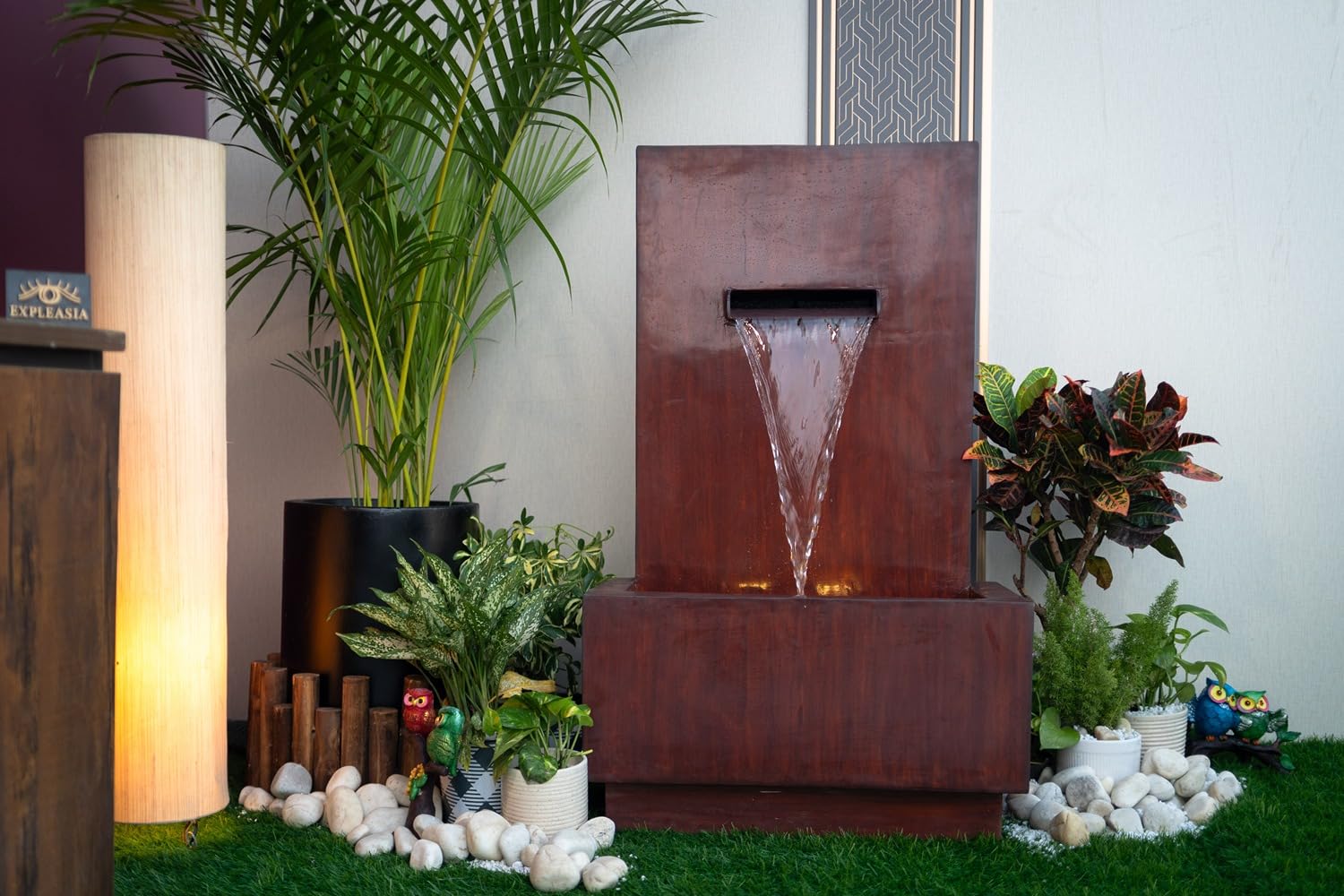 3 Feet Slate Water Fall Water Fountain, Water Fountain for Garden, Water Fountain for Home vastu, Indoor Fountain for Home décor Waterfall, Water Fountain for Home Big Size