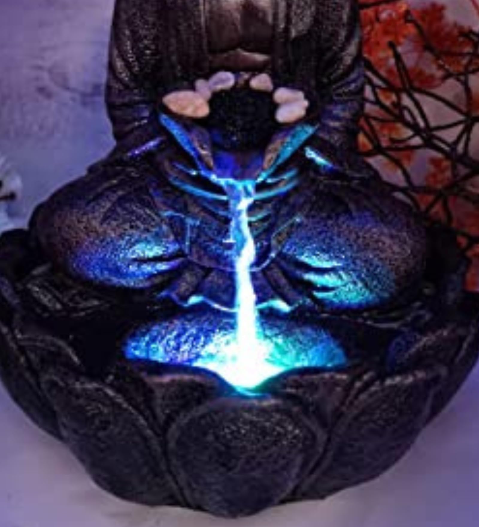 Mini Lotus Buddha Water Fountain for Table Decor |Living Room Decor| Gift Items | Home & Office Decor Item |Buddha Water Fountain
