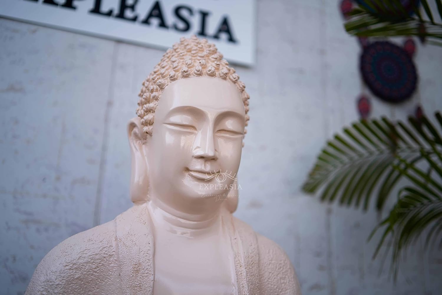 Lotus Buddha Water Fountain for Home, Indoor Fountain Big Size, for Garden, Home vastu, Buddha Fountain with electrcials Warranty, 3 feet