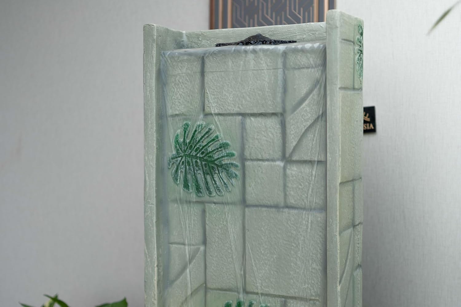 Medium Size Table Top Leaf Slate Water Fall Water Fountain for Home, Office, Garden | Housewarming Item |Water Fountain Indoor Home Decor