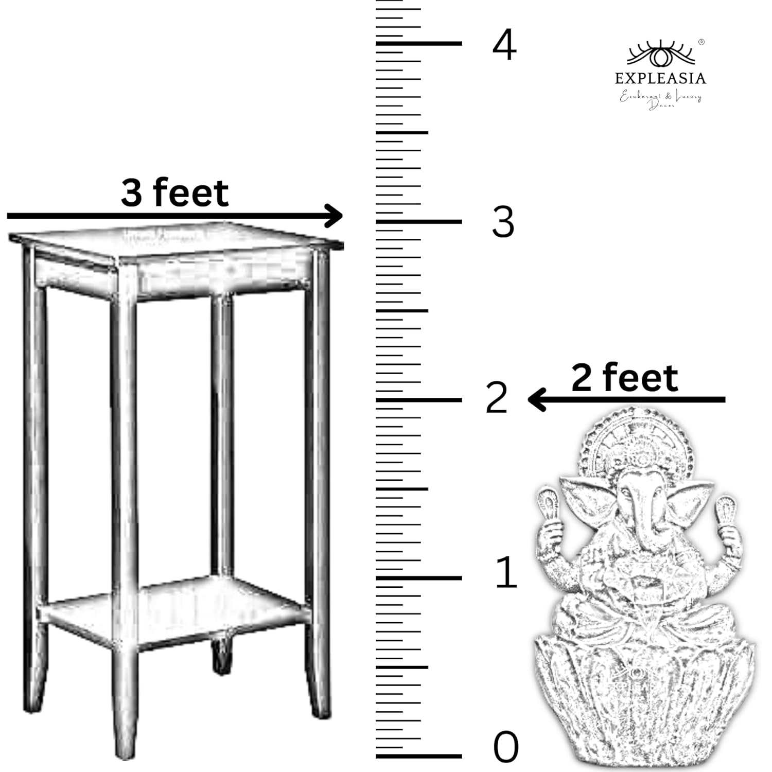 Table Top 2ft Lotus Ganesha Water Fountain for Home, Indoor Water Fountain, Water Fountain for Home vastu, Ganesha Fountain for Home décor Waterfall
