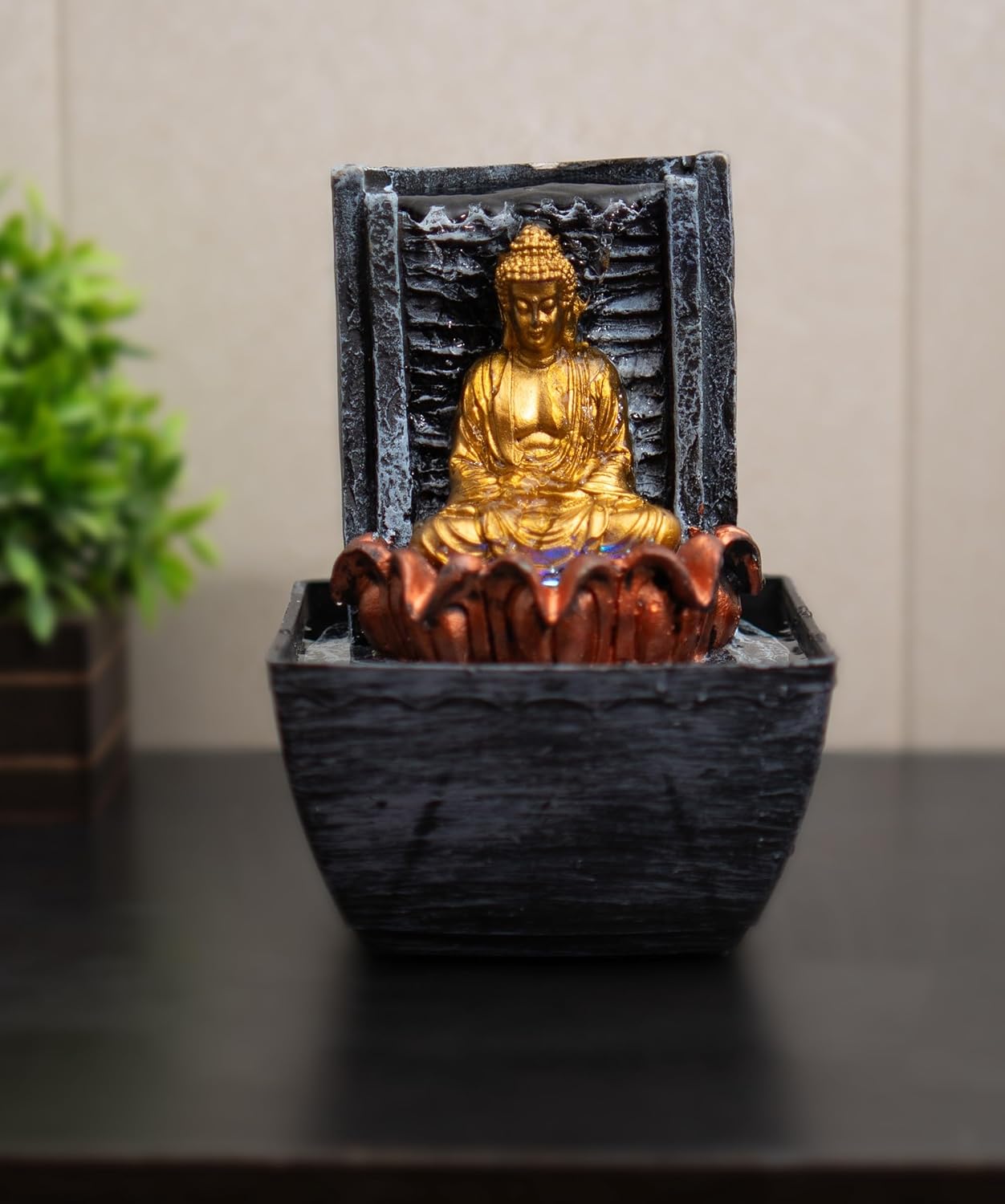 Mini Buddha Table top Water Fountain for Home and Office | |Living Room Decor| Gift Items | Home & Office Decor Item