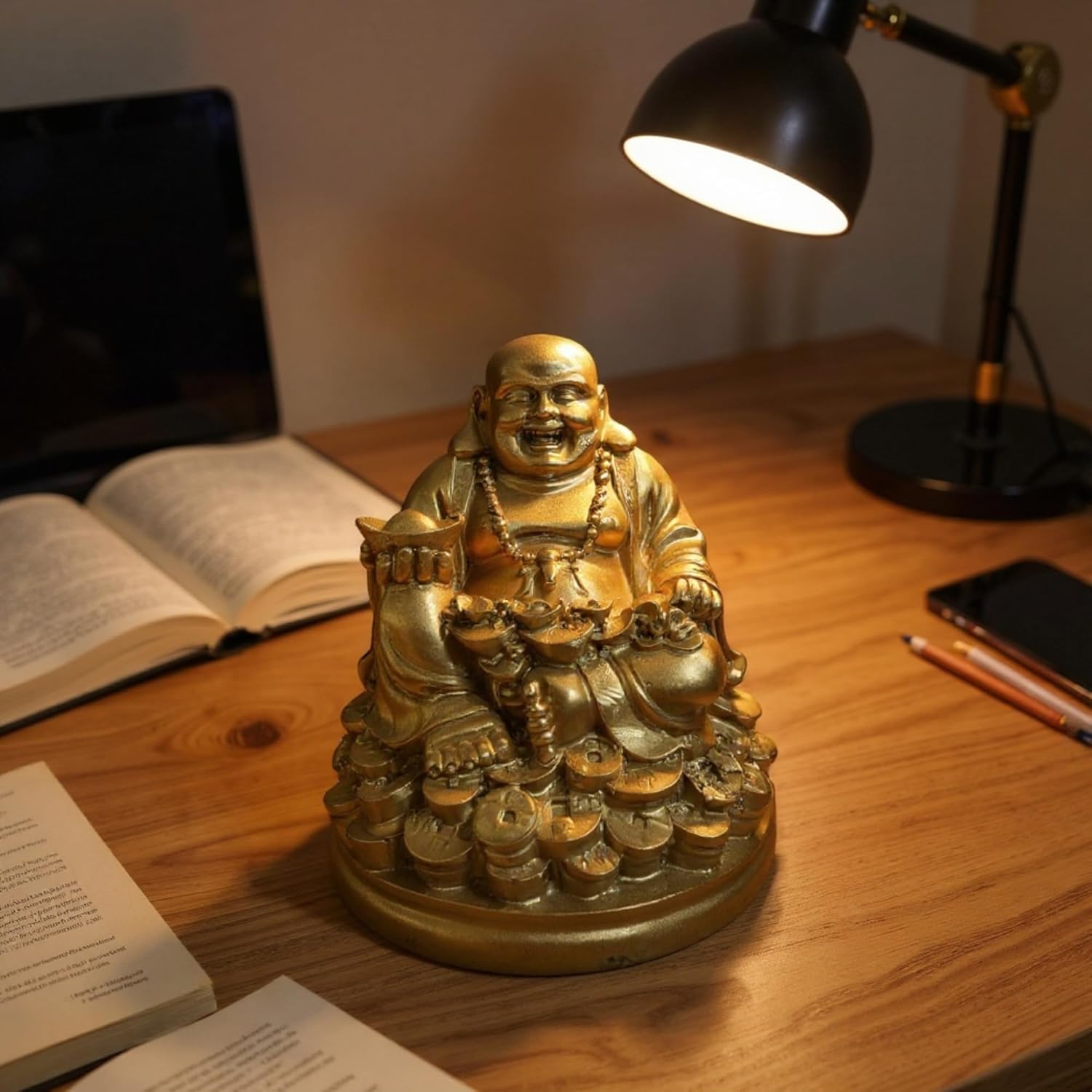 Laughing Buddha Statue for Home & Office Decor | Buddha | Buddha for Home Decor | Interior Design | Showpiece for Office