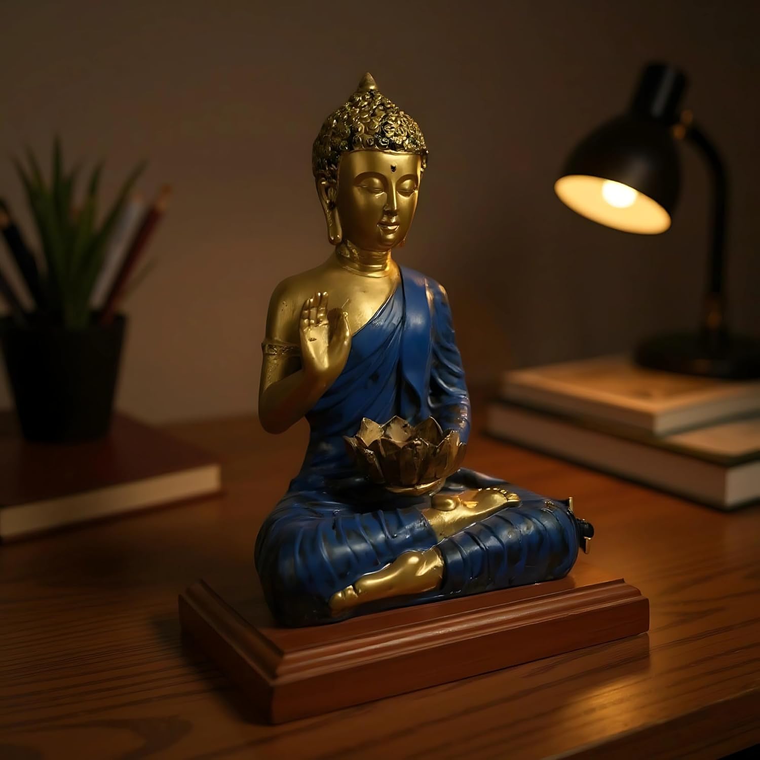 T Light Buddha With Base Showpiece, Statue for Home Decor, Buddha showpiece | Buddha | Buddha for Home Decor | Interior Design | Showpiece for Home, Office