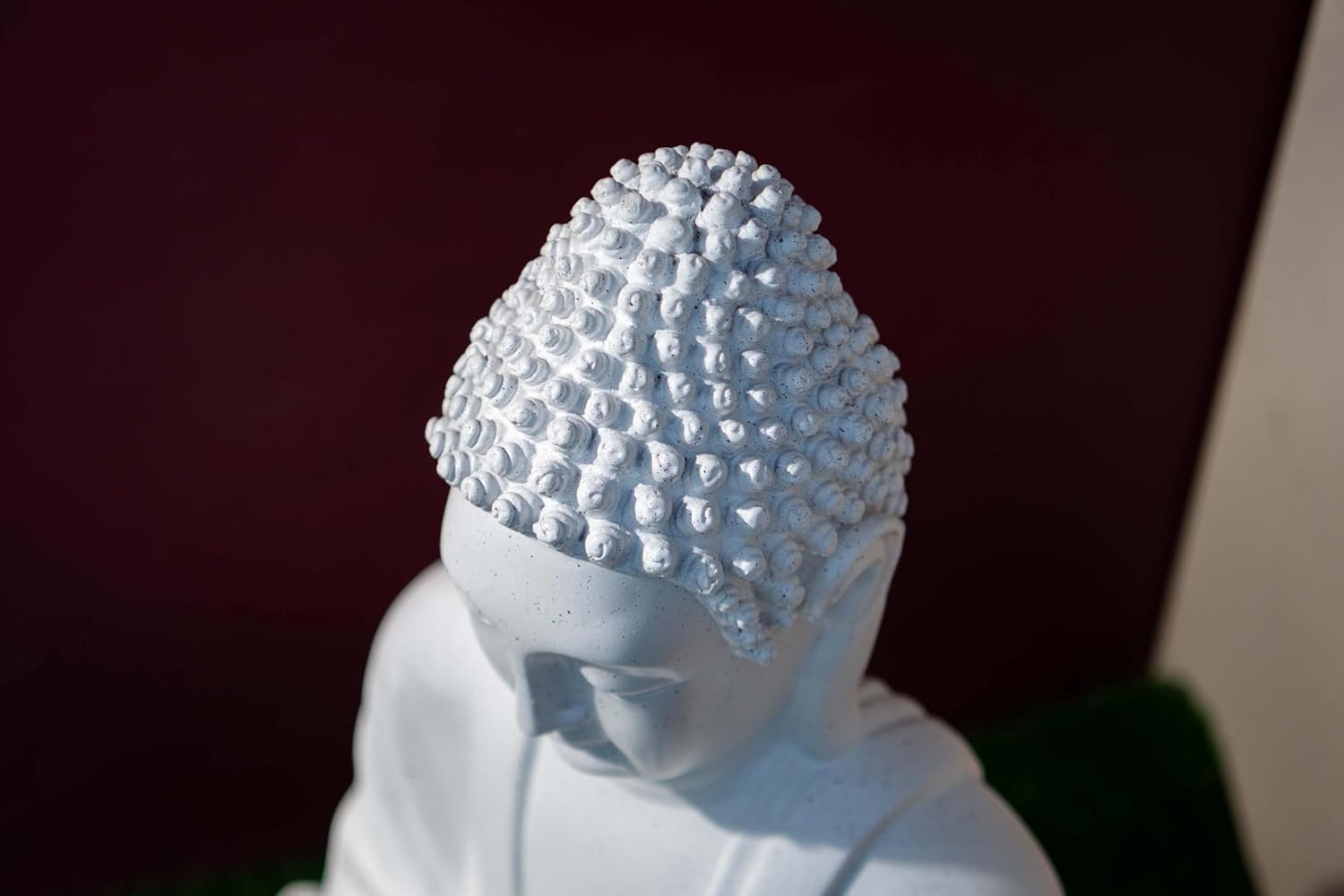 Double Lotus Buddha Water Fountain for Home, Office, Garden water fountain for home decor with warranty on electrical parts, Clear hariline, intricate finishing