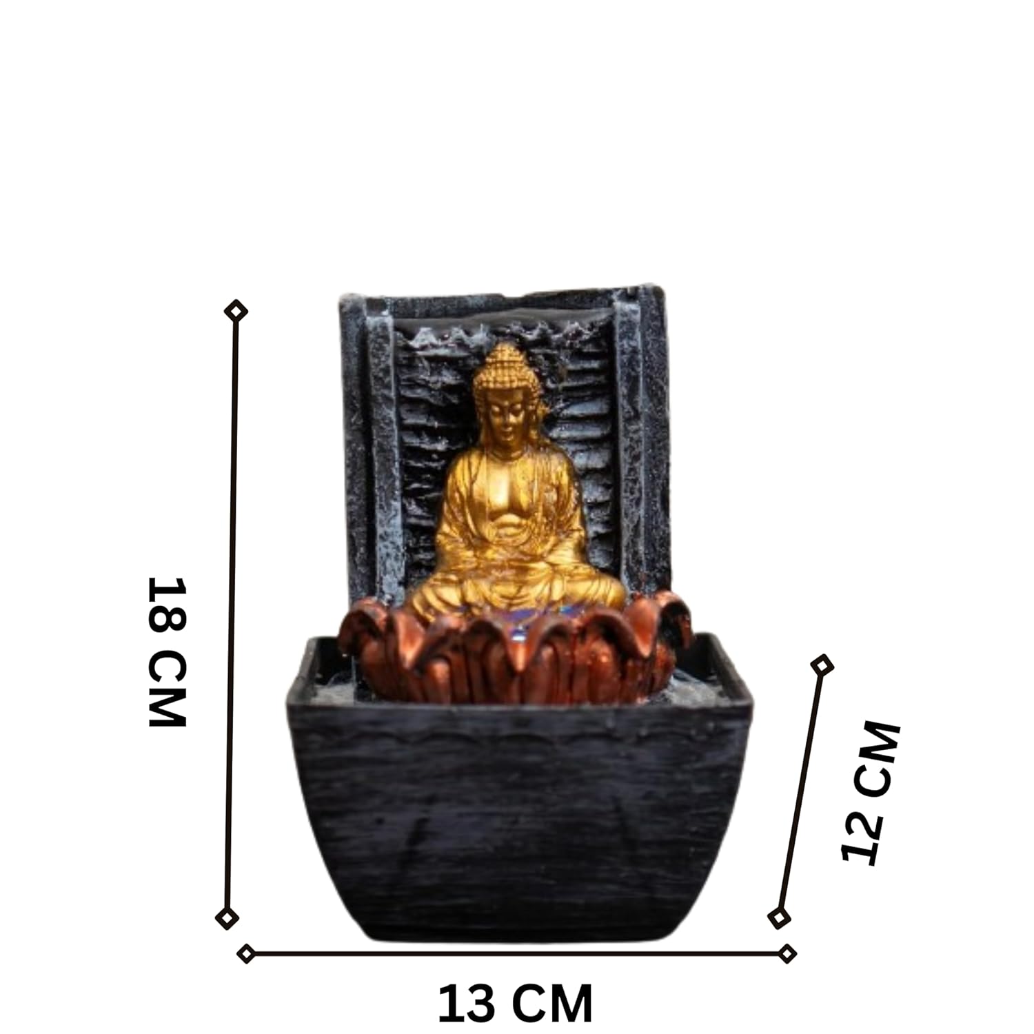 Mini Buddha Table top Water Fountain for Home and Office | |Living Room Decor| Gift Items | Home & Office Decor Item