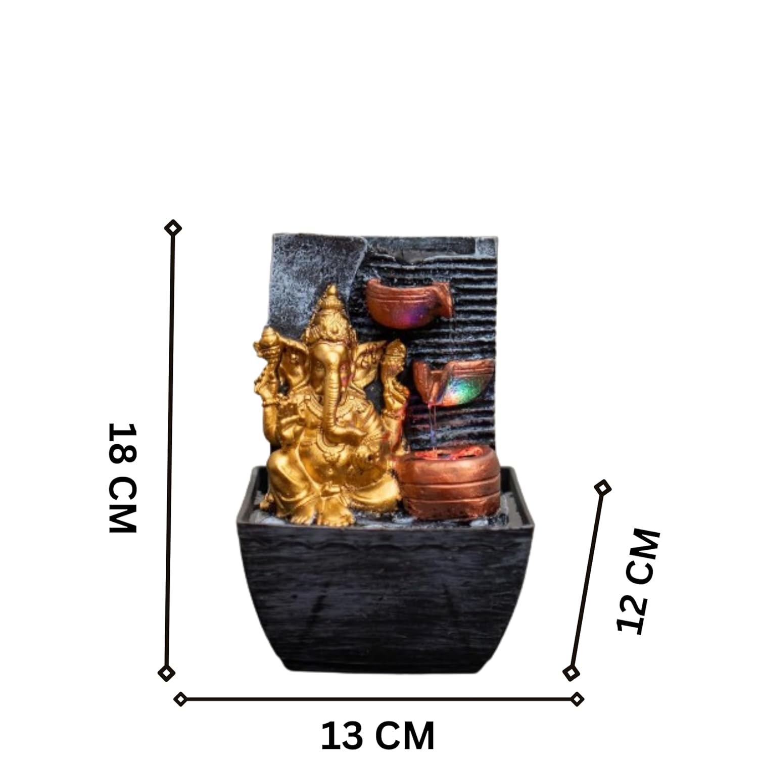 Mini Ganesha Table top Water Fountain for Home and Office | |Living Room Decor| Gift Items | Home & Office Decor Item