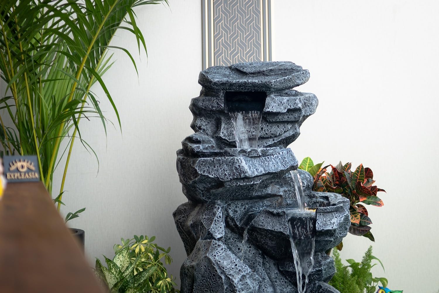 Rock Waterfall Water Fountain for Home, Water Fountain for Garden, Fountain for Home décor Waterfall, Outdoor Fountain, Waterfall Fountain