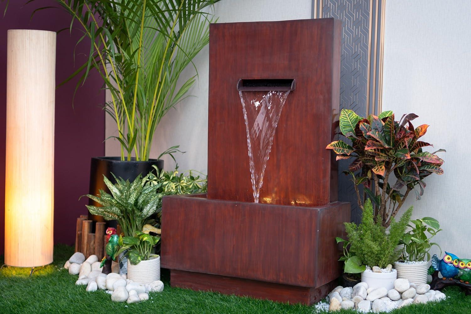 3 Feet Slate Water Fall Water Fountain, Water Fountain for Garden, Water Fountain for Home vastu, Indoor Fountain for Home décor Waterfall, Water Fountain for Home Big Size