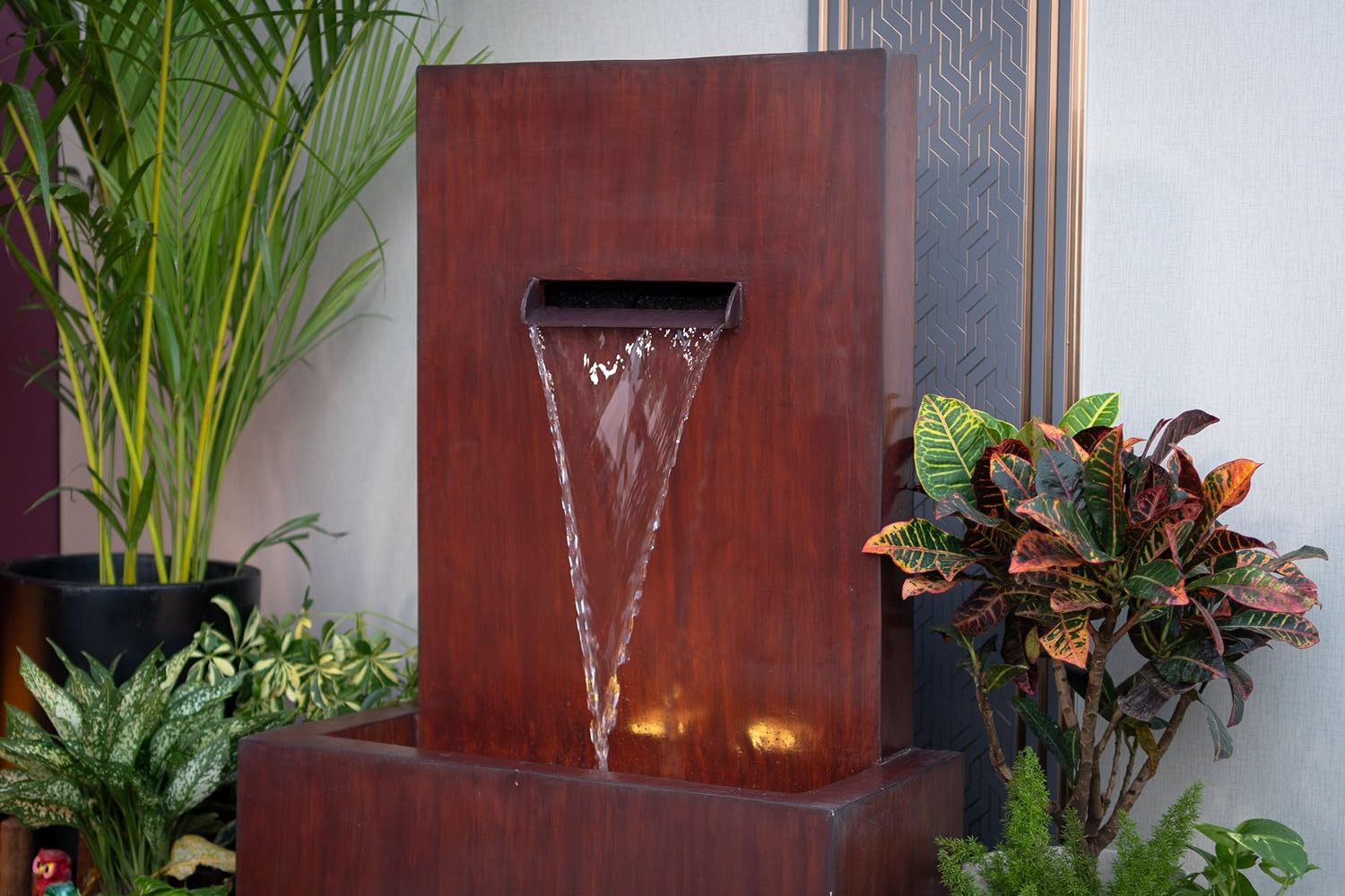 3 Feet Slate Water Fall Water Fountain, Water Fountain for Garden, Water Fountain for Home vastu, Indoor Fountain for Home décor Waterfall, Water Fountain for Home Big Size