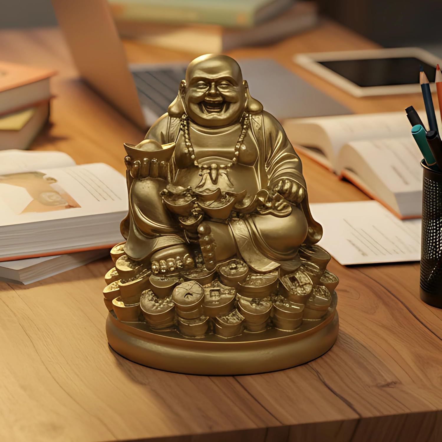 Laughing Buddha Statue for Home & Office Decor | Buddha | Buddha for Home Decor | Interior Design | Showpiece for Office