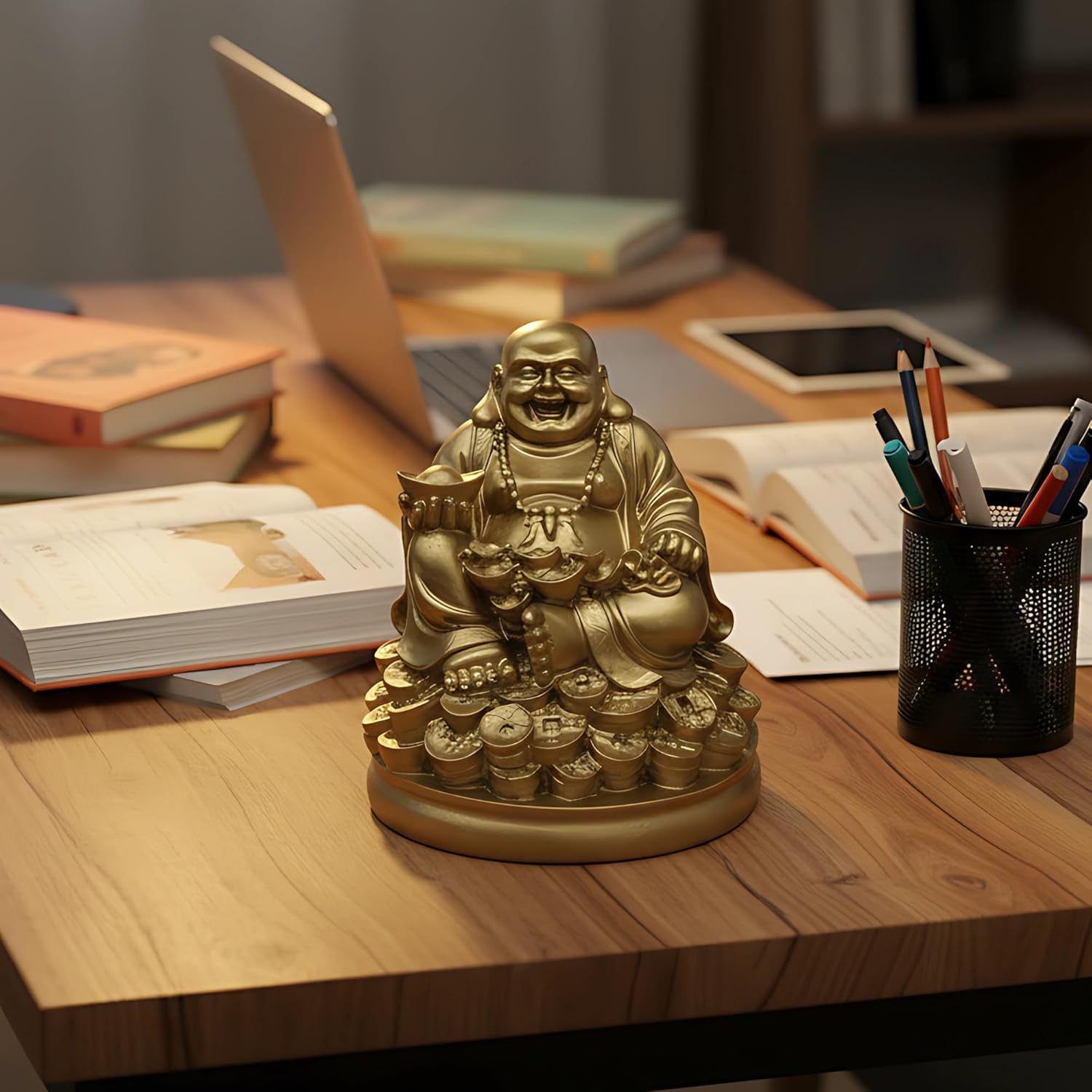 Laughing Buddha Statue for Home & Office Decor | Buddha | Buddha for Home Decor | Interior Design | Showpiece for Office
