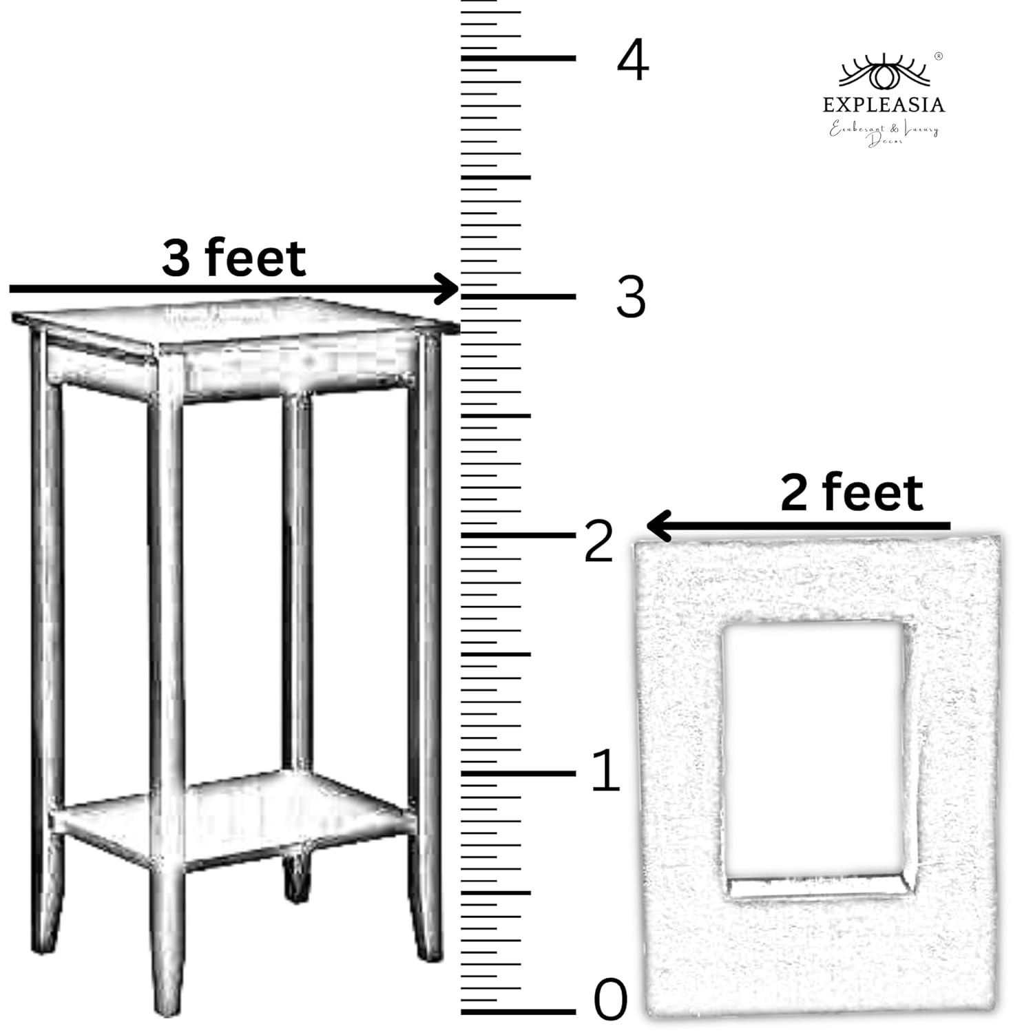 Square Planter Indoor Tabletop Fountain, Water Fountain for Living Room, Water Fountain for Home vastu