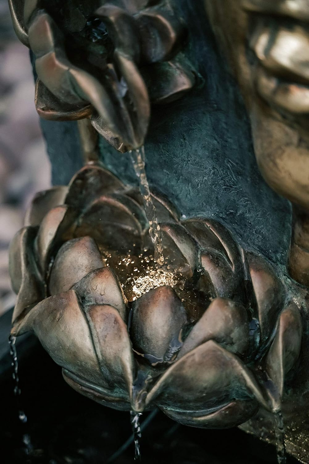 Buddha Face Wall Water Fountain, Buddha Fountain 3 feet, Indoor Water Fountain Big Size, Water Fountain for Garden, Water Fountain for Home vastu, Waterfall Fountain