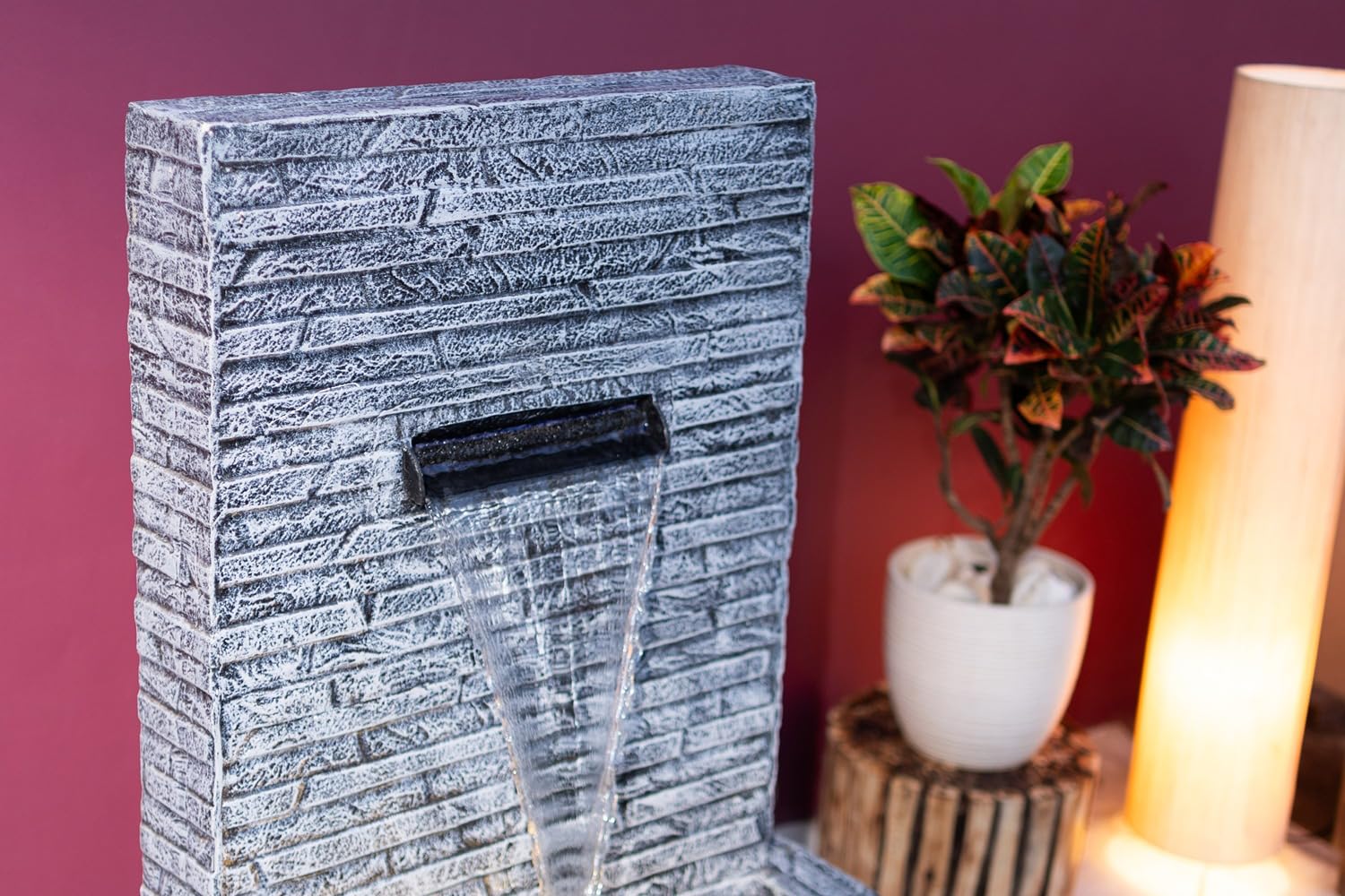 3 Feet Slate Water Fall Water Fountain, Water Fountain for Garden, Water Fountain for Home vastu, Indoor Fountain for Home décor Waterfall, Water Fountain for Home Big Size