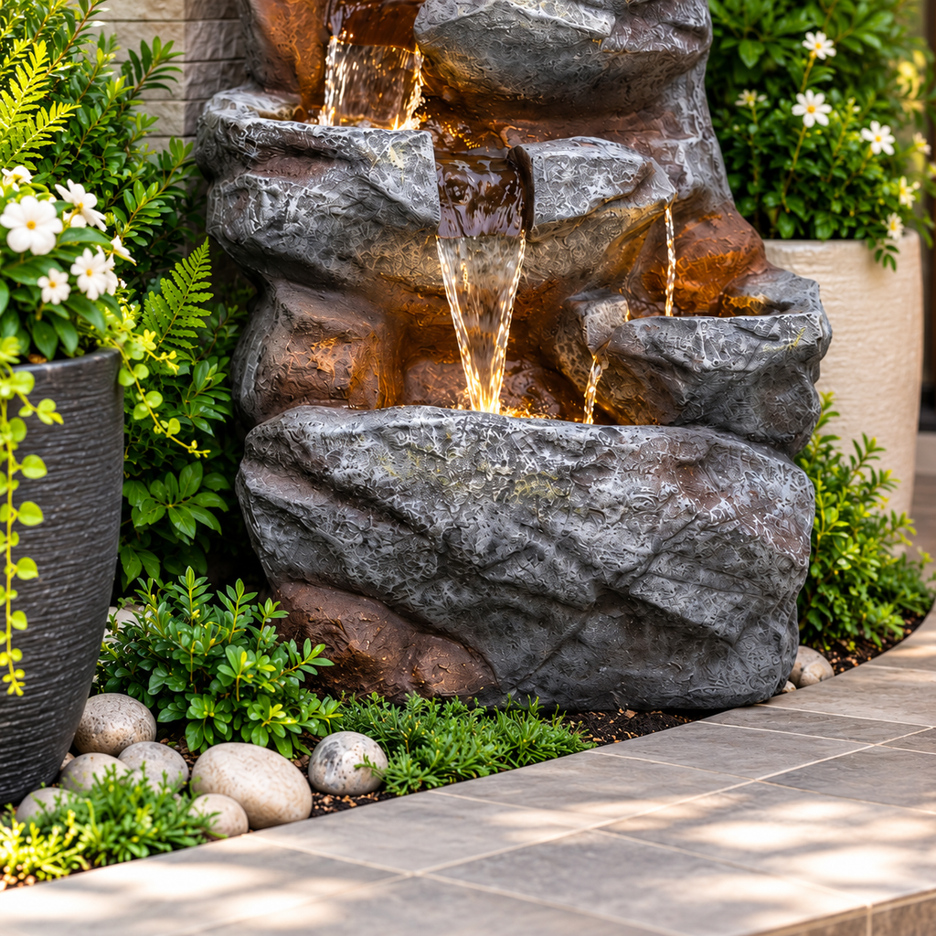 Rainforest Waterfall Fountain for Home | Indoor Décor | EXPLEASIA